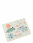 Done By Deer - First Layer Puzzle Celebration Colour Mix - Puidust pusled - ONE SIZE
