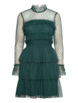 Bubbleroom - Rhoda Dotted Mesh L/S Dress - &Otilde;htukleidid - 34