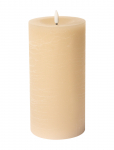 C'est Bon - Rustic Finish Led Pillar Candle - LED-k&uuml;&uuml;nlad - H20CM