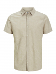 Jack & Jones - Jjbreeze Linen Blend Shirt Ss Sn Jnr - L&uuml;hikeste varrukatega s&auml;rgid - 176