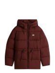Tommy Jeans - Tjw Hooded Midi Puffer Jacket - Polsterdatud jakid - S