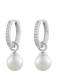 SN&Ouml; Of Sweden - Core Pearl Ring Ear S/White - Onesize - R&otilde;ngad - ONE SIZE