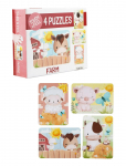 Barbo Toys - Farm Touch & Feel Puzzles - Klassikalised m&otilde;istatused - ONE SIZE
