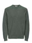 ONLY & SONS - Onsjim Rlx Merino Crew Knit - &Uuml;mara kaelusega - XS