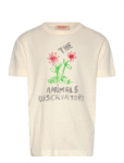 THE ANIMALS OBSERVATORY - Flowers White Rooster T-Shirt - L&uuml;hikeste varrukatega - 8 Y