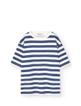 THE ANIMALS OBSERVATORY - Stripes Navy Collie T-Shirt - L&uuml;hikeste varrukatega - 4 Y