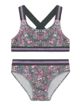 Color Kids - Bikini W. Contrast Straps, Aop - Bikiinid - 110