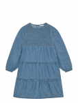 Minymo - Dress Ls Chambray - Pikkade varrukatega vabaajakleidid - 116