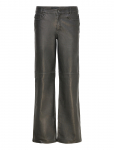 Gina Tricot - Distressed Pu Trousers - Sirge s&auml;&auml;rega - 40