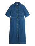 Tommy Hilfiger - Dnm Lor Fit & Flare Ss Dress - P&otilde;lveni ja midi - 42