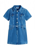 Tommy Hilfiger - Denim Trucker Dress Ss - L&uuml;hikeste varrukatega vabaajakleidid - 152