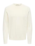 ONLY & SONS - Onstim Reg Ls Linen Crew Knit Noos - &Uuml;mara kaelusega - XL