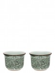 R&ouml;rstrand - Ostindia Floris &Auml;ggkopp Green 2-Pack - Munatopsid - 2-PACK