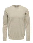 ONLY & SONS - Onsloui Reg 12 Mel Crew Knit Noos - &Uuml;mara kaelusega - XXL