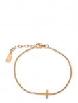 Samie - Cross - Bracelet Gold-Plated Steel - K&auml;ev&otilde;rud - ONE SIZE