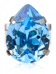 Caroline Svedbom - Mini Drop Ring Rhodium - S&otilde;rmused - ONE SIZE