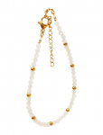Pipol's Bazaar - Malia Steel Beaded Bracelet White - P&auml;rlitega k&auml;ev&otilde;rud - ONE SIZE
