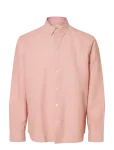 Selected - Slhregclay Linen Blend Bd Ls Shirt - Vabaaja s&auml;rgid - M