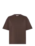 Monki - Boxy Cotton T-Shirt - L&uuml;hikeste varrukatega - XXS
