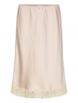 Monki - Satin Lace Midi Skirt - P&otilde;lveni ja midiseelikud - M