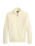 Polo Ralph Lauren - Mesh-Knit Cotton Quarter-Zip Sweater - Poolpika lukuga džemprid - XXL