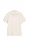 Tom Tailor - Structured Resort Collar Polo - L&uuml;hikeste varrukatega - M