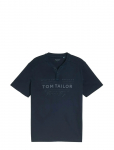 Tom Tailor - Printed Garment Dye Serafino - L&uuml;hikeste varrukatega - XL