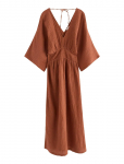 Lindex - Mom Midi Dress In Cotton Gauze - P&otilde;lveni ja midi - S