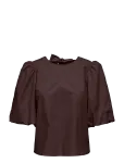 JDY - Jdymonila 2/4 Tencel Bow Top Wvn - L&uuml;hikeste varrukatega - XS