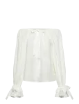 Sleeper - Cha-Cha Lounge Blouse In White - Pikkade varrukatega - M/L