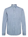 Lindbergh - Striped Cotton Shirt L/S - Oxfordi s&auml;rgid - L