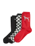 Lauren Ralph Lauren - Patterned Cotton-Blend Crew Sock 3-Pack - Tavalised sokid - 38-42