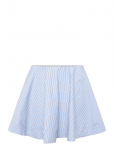 Ganni - Stripe Cotton Mini Circle Skirt - L&uuml;hikesed seelikud - 34