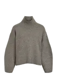Vila - Visia L/S High Neck Knit Pullover-Noos - K&otilde;rge kaelusega - L