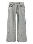 Name It - Nkfrose Wide Heart Studs Jeans 2021-Za D - Laiad teksad - 128