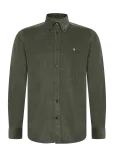 Morris - Douglas Cord Shirt-Slim Fit - Velvets&auml;rgid - S