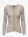 Rosemunde - Rwbabette Silk Ls V-Neck Lace Cardigan - Kardiganid - XL