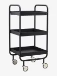 House Doctor - Trolley, Hdroll, Black - Ratastega lauad - 42X38X85CM