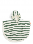Done By Deer - Bath Poncho Gots Stripes Green - Vannipont&scaron;od - ONE SIZE.LENGTH:50CM