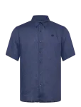 Timberland - Mill Brook Linen Short Sleeve Shirt Oceana - L&uuml;hikeste varrukatega - M