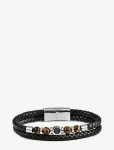 Edd. - Leather/Beads Combo Bracelet - K&auml;ev&otilde;rud - S 18