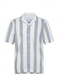 Lindbergh - Striped Linen/Cotton Shirt S/S - L&uuml;hikeste varrukatega - XXL