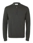 Selected - Slhberg Ls Half Zip Polo Noos - Poolpika lukuga džemprid - S