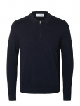Selected - Slhberg Ls Half Zip Polo Noos - Poolpika lukuga džemprid - XXL