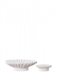 House Nordic - Iben - Candle Holder, Cement, White, Set Of 2 - K&uuml;&uuml;nlajalad - 7.3X21.5X21.5CM