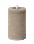 C'est Bon - Rustic Finish Led Pillar Candle - LED-k&uuml;&uuml;nlad - H12.5CM