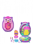 Polly Pocket - Hedgehog Mom & Baby Purse Playset With 2 Dolls & 16 Accessories Including Pets - M&auml;ngukomplektid - ONE SIZE