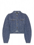ROTATE - Round Sleeve Denim Jacket - L&uuml;hikesed teksap&uuml;ksid - 40