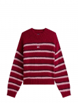 Tommy Jeans - Tjw Badge Stripe Fluffy Sweater - Džemprid - XL
