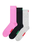 Happy Socks - 3-Pack Solid Socks - Tavalised sokid - 41-46
